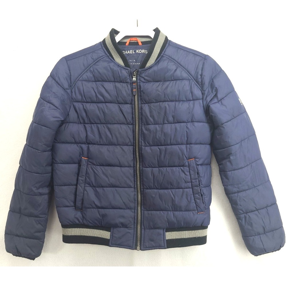 Michael Kors bomber jacket Youth Sz 14-16 Ribbed Collar and Hem
